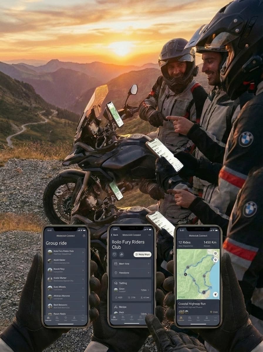 Motoclub Connect app screenshot